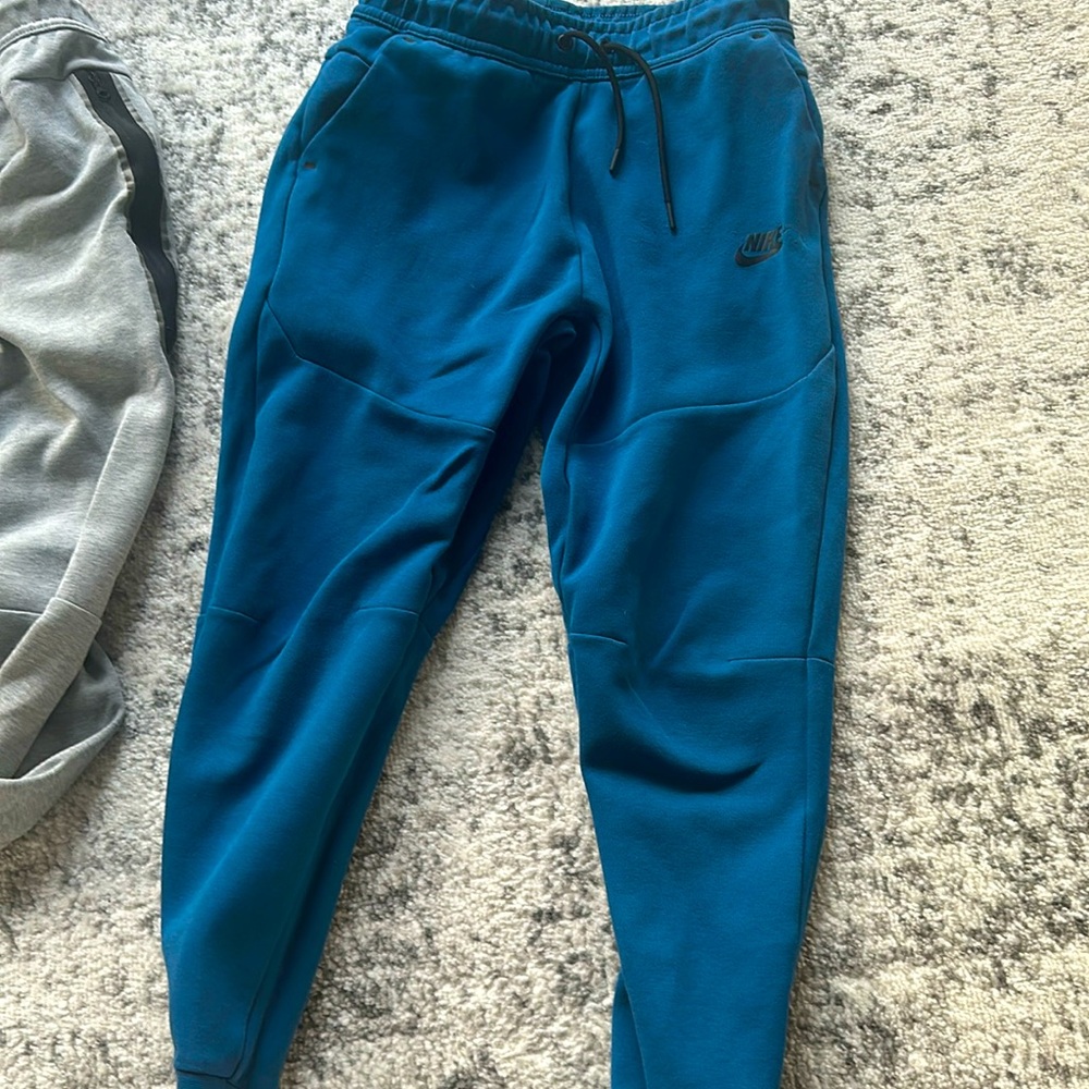 Nike Tech Fleece Pants Blue Kids Large